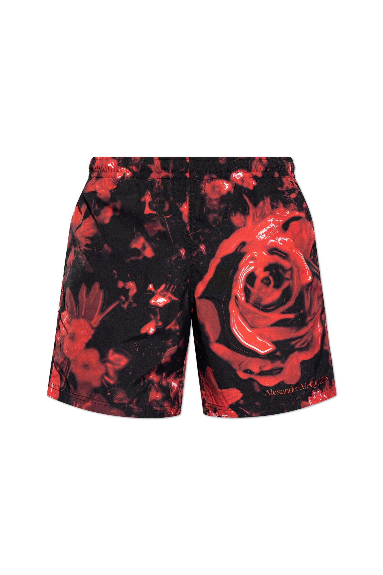 Red Alexander McQueen Swim Shorts Alexander McQueen